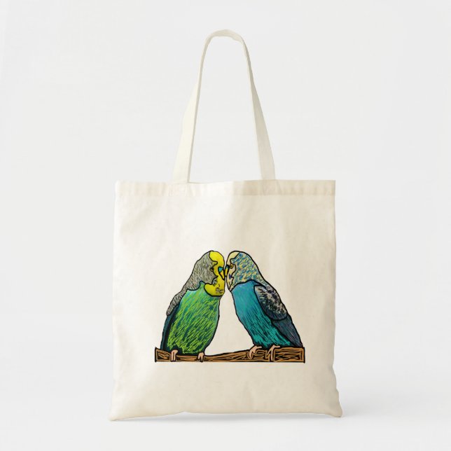 Bolso De Tela Budgie (Frente)