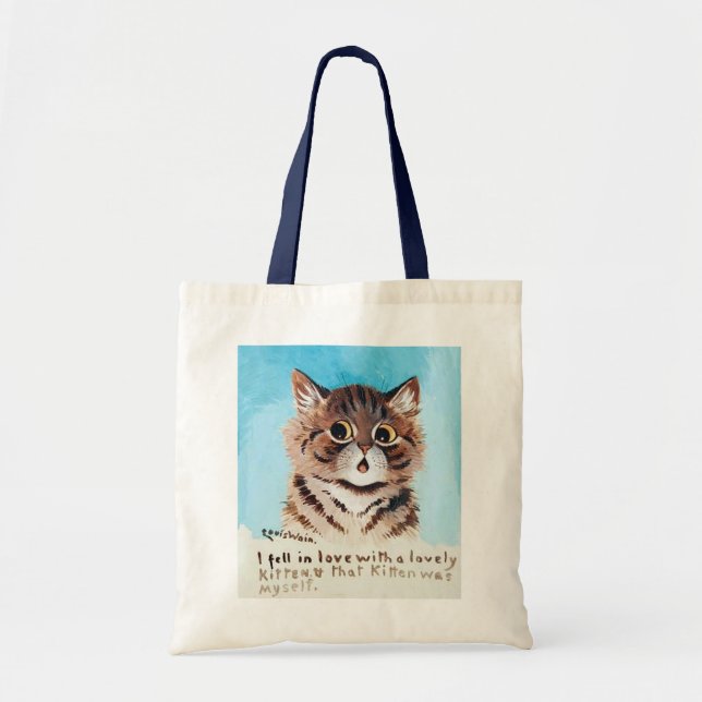 Bolso De Tela Buen Gatito, Louis Wain (Frente)