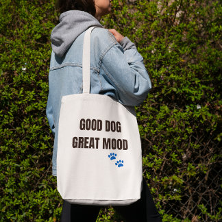 Bolso De Tela Buen Perro Gran Estado de Ánimo