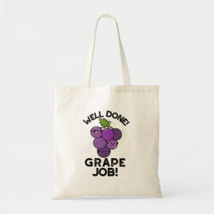 Bolso De Tela Buen Trabajo De Uva Pun De Fruta Positivo