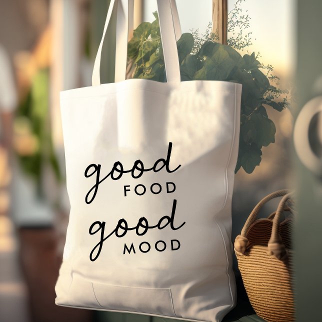 Bolso De Tela Buena comida Buen humor | Alimentos modernos y com (Subido por el creador)