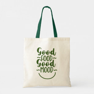 Bolso De Tela Buena comida Buena comida Buenas compras Tood Bag