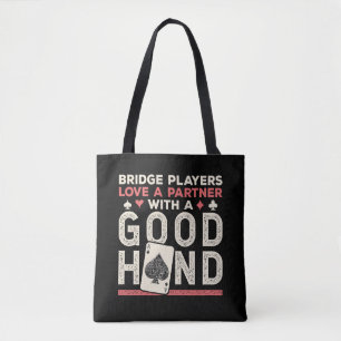 Bolso De Tela Buena mano del jugador puente Chiste Partner