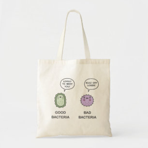 Bolso De Tela Buenas bacterias, malas bacterias