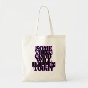 Bolso De Tela Buenas Cosas, Inspirador, Manifestación, Verde