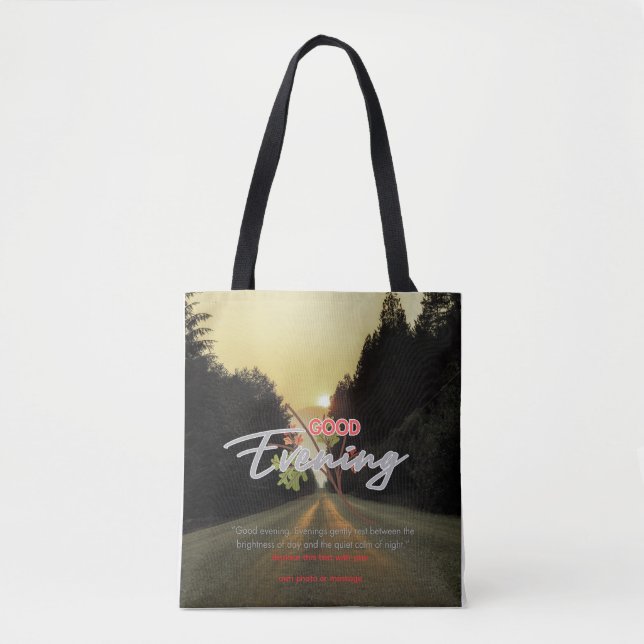 Bolso De Tela Buenas Noches  (Anverso)