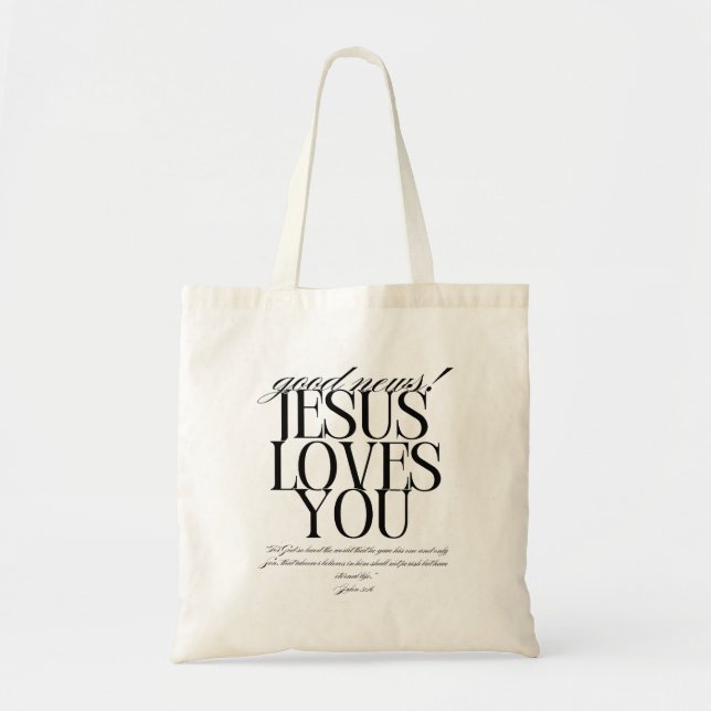 Bolso De Tela "Buenas noticias" Tote Bag (Frente)