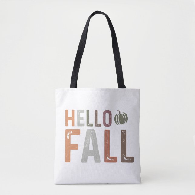 Bolso De Tela Bueno, hola otoño (Anverso)