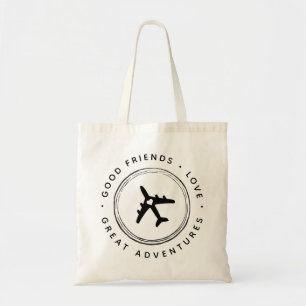 Bolso De Tela Buenos amigos grandes aventuras Wanderlust
