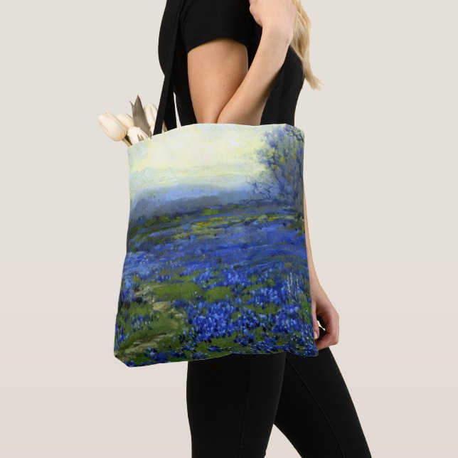 Bolso De Tela Buenos días en Bluebonnets (Detalle)