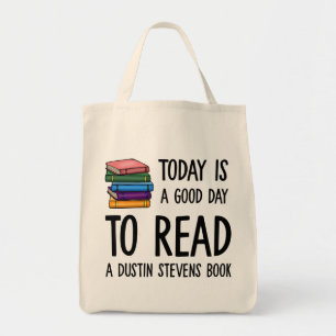 Bolso De Tela Buenos días para leer un libro de Dustin Stevens