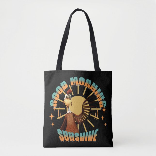 Bolso De Tela Buenos Días Sol Funny Rooster (Anverso)