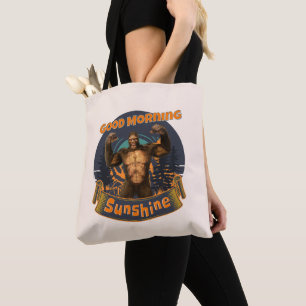 Bolso De Tela Buenos días Sunshine Funny Bigfoot