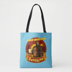 Bolso De Tela Buenos días Sunshine Funny Coffee de pie grande