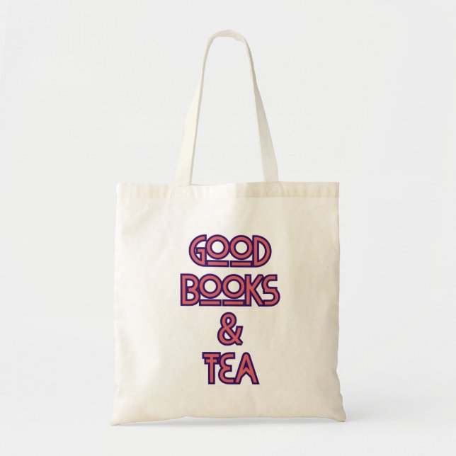 Bolso De Tela Buenos libros y té (Frente)