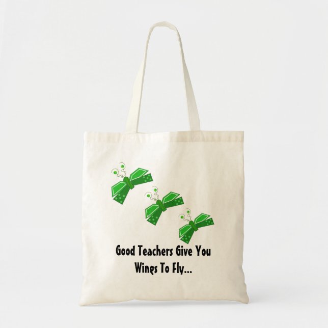Bolso De Tela Buenos Maestros Te Dan Alas... (Frente)