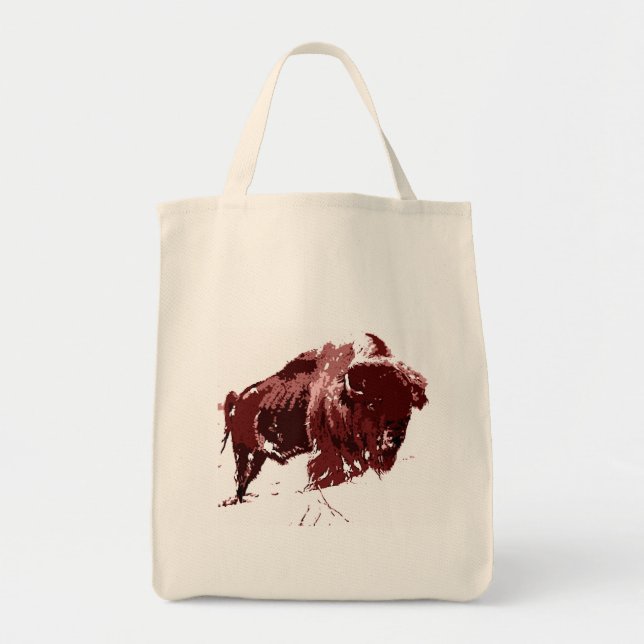 Bolso De Tela Búfalo - Bison (Frente)