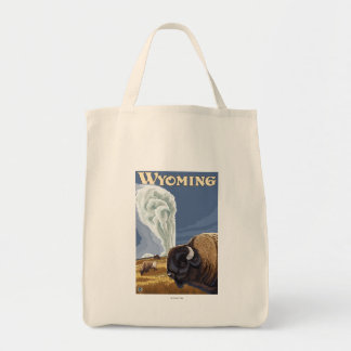 Bolso De Tela Búfalo por Poster de Viajes de Viejo Fe