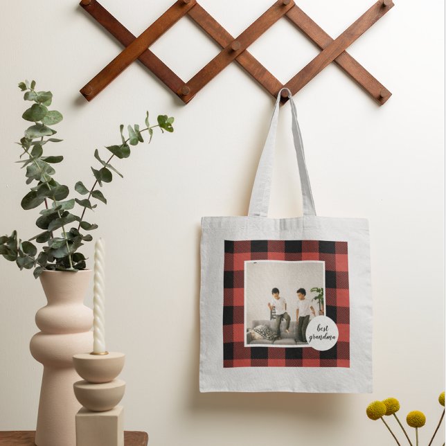 Bolso De Tela Búfalo Rojo Tocó El Mejor Regalo De Abuela Con Fot (Subido por el creador)