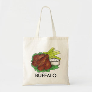 Bolso De Tela Buffalo NY New York BBQ Chicken Wings Foodie