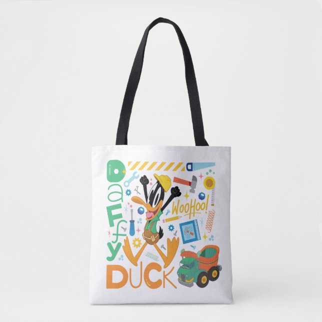 Bolso De Tela BUGS BUNNY BUILDERS™| DAFFY DUCK™ Herramientas de  (Anverso)