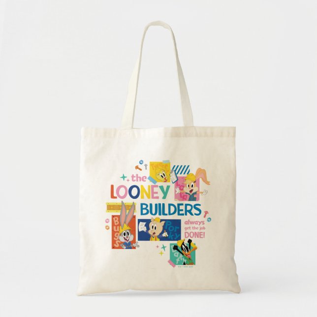 Bolso De Tela BUGS BUNNY BUILDERS™| El Collage de Looney Builder (Frente)