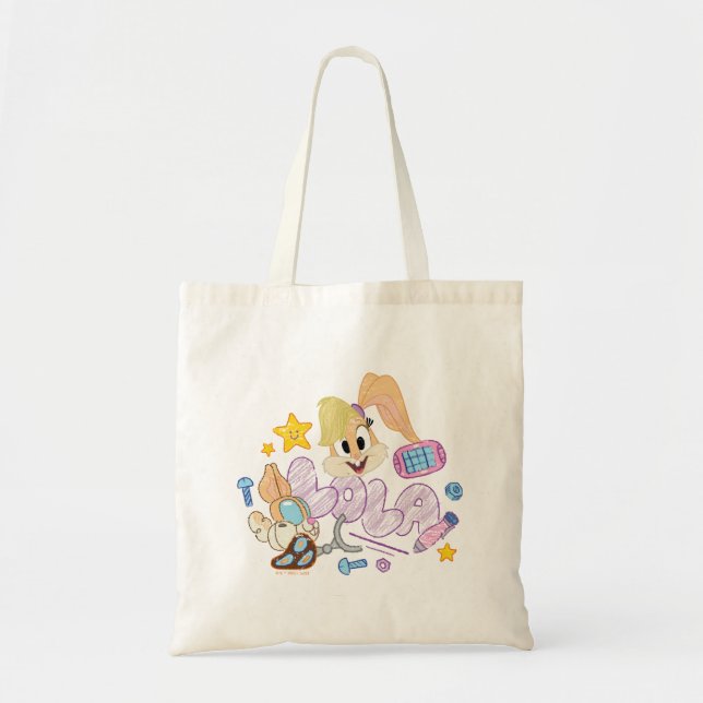 Bolso De Tela BUGS BUNNY BUILDERS™| Lola Sketch Art (Frente)