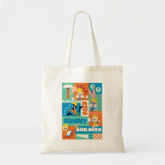 Bolso De Tela BUGS BUNNY BUILDERS™| Patrón de cuadrícula de cara