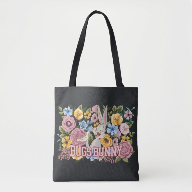 Bolso De Tela BUGS BUNNY™ Floral Embroidery Graphic (Anverso)
