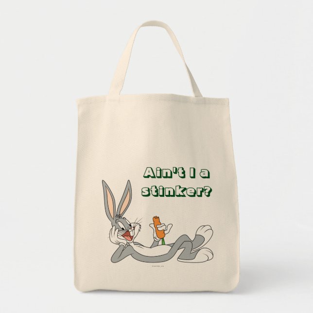 Bolso De Tela BUGS BUNNY™ MIENTRAS Abajo La Zanahoria De Comer (Frente)