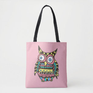 Bolso De Tela búho