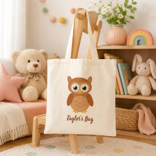 Bolso De Tela Búho Adorable