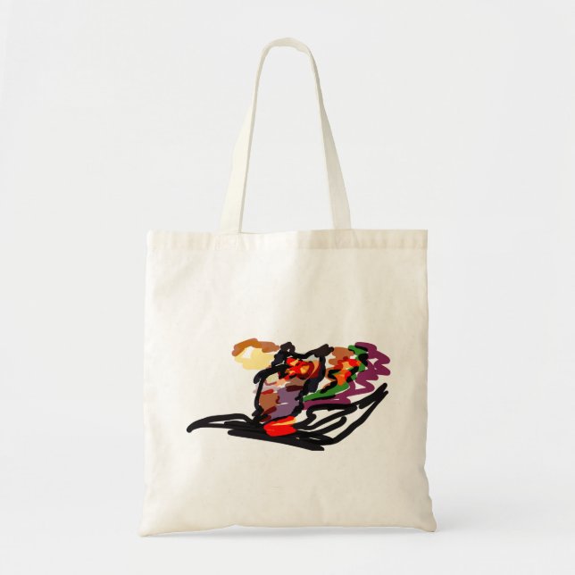 Bolso De Tela Búho alegría otoño halcón (Frente)