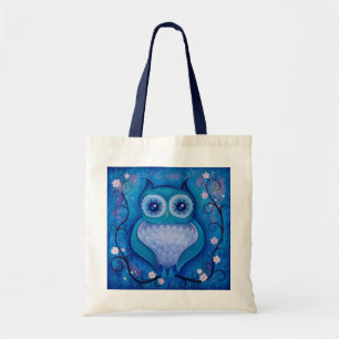 Bolso De Tela búho azul