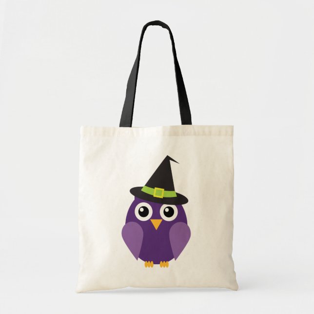 Bolso De Tela Búho con Gorra Halloween Bag (Frente)