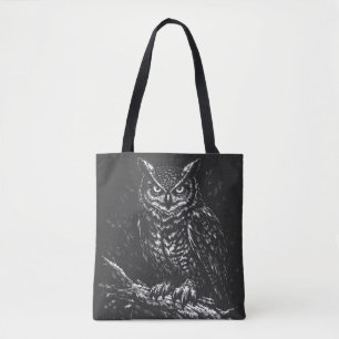 Bolso De Tela Búho cornudo — por BurnsInHell