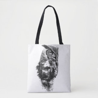 Bolso De Tela Búho de belleza en las montañas