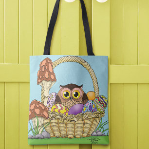 Bolso De Tela Búho de Semana Santa