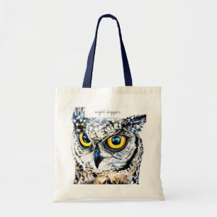 Bolso De Tela Búho del comprador de la noche
