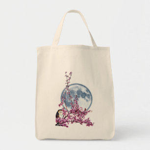Bolso De Tela Búho en el árbol de ciruelas