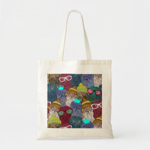 Bolso De Tela Búho en la corona
