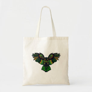 Bolso De Tela Búho Esmeralda Majestuoso