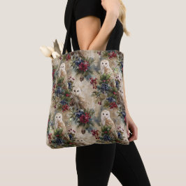 Bolso De Tela Búho Floral Encantador