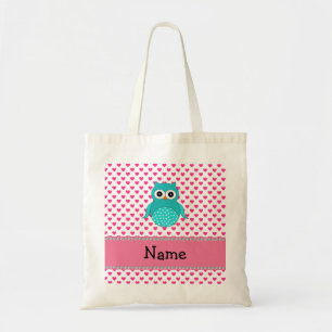 Bolso De Tela Búho lindo conocido personalizado