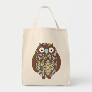Bolso De Tela búho marrón