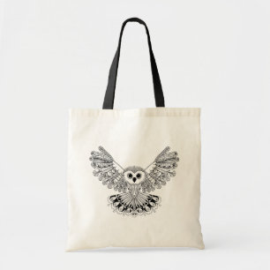 Bolso De Tela Búho negro del estilo