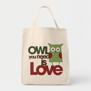 Bolso De Tela Búho que necesitas es amor