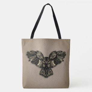 Bolso De Tela Búho rústico hermoso