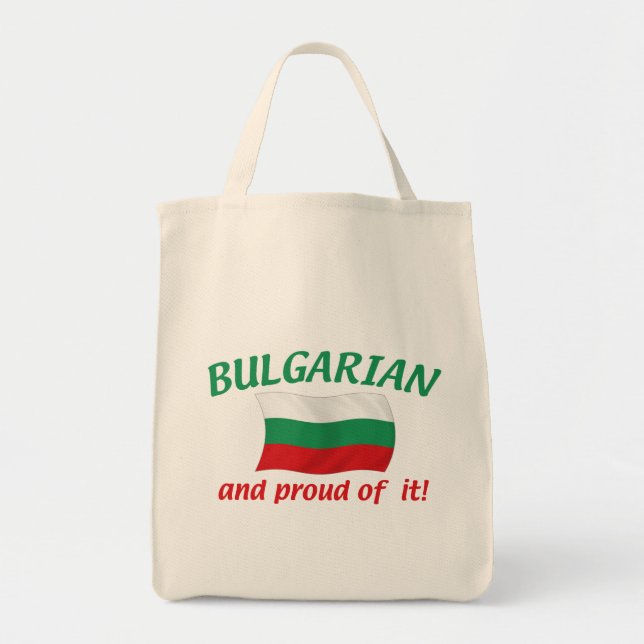 Bolso De Tela Búlgaro orgulloso (Frente)