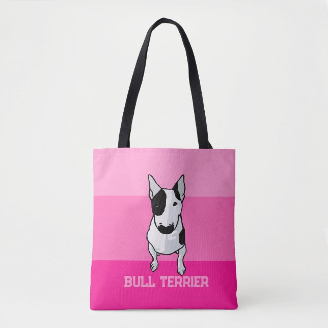 Bolso De Tela Bull Terrierトートバック トートバッグ (Anverso)